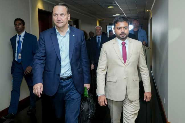 Polish FM arrives in Sri Lanka on official visit