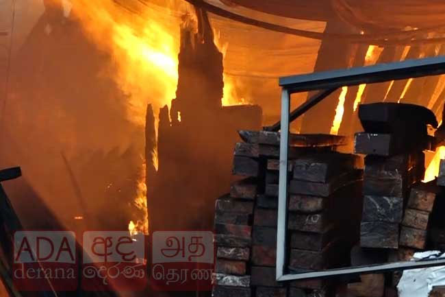 Fire breaks out in a shop in Bokundara
