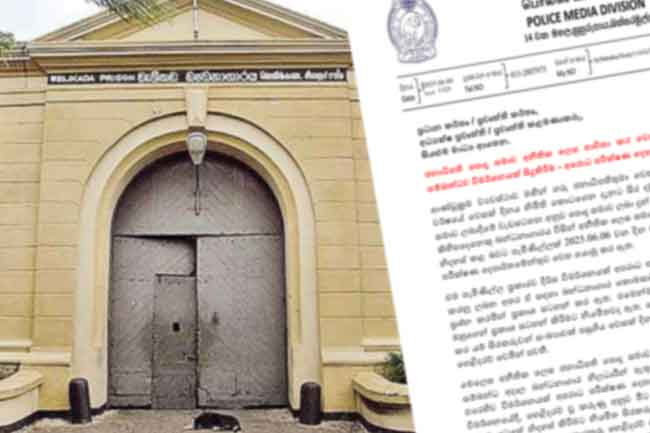 Presidential Pardon for Vesak misused to illegally release several prisoners: Police