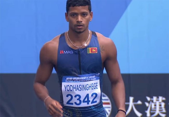 Chamod Yodhasinghe wins bronze at Taiwan Athletics Open
