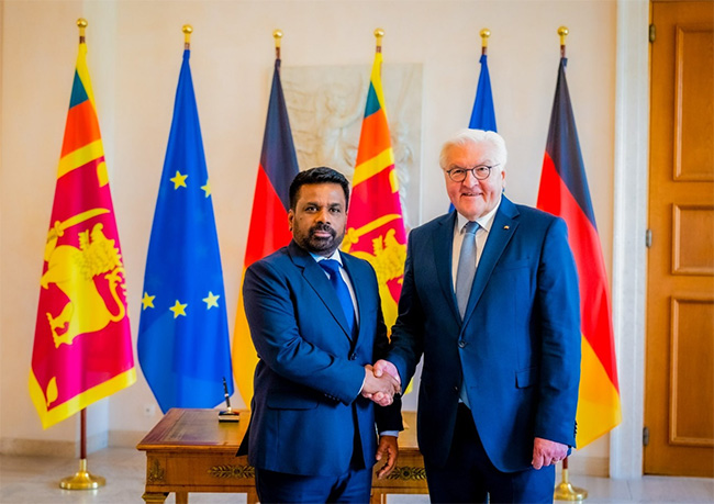 President Dissanayake meets German President Frank-Walter Steinmeier