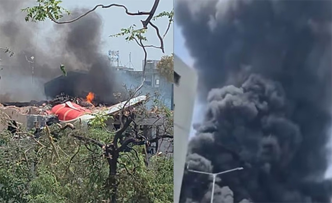 Air India plane with 242 on board crashes after takeoff at Ahmedabad airport