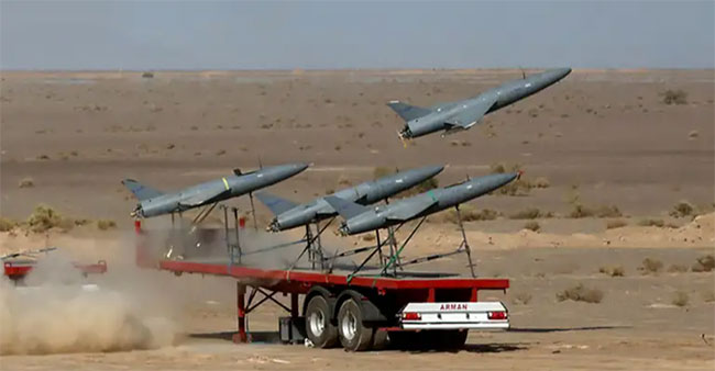 Iran launched over 100 drones at Israel in past few hours