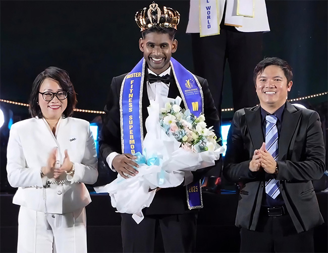 Sri Lankas Vishmitha Divyanja wins Mister Fitness Supermodel World 2025