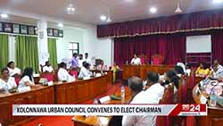 Newly elected Mayor of Colombo,  Vraie Cally Balthazaar officially assumed duties (English)