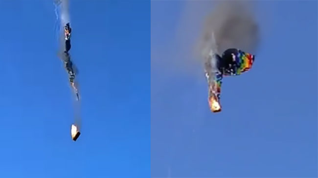8 killed, 13 injured after hot-air balloon catches fire and falls in Brazil