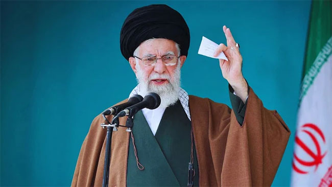 Irans supreme leader, in public statement, says Iran achieved victory over Israel