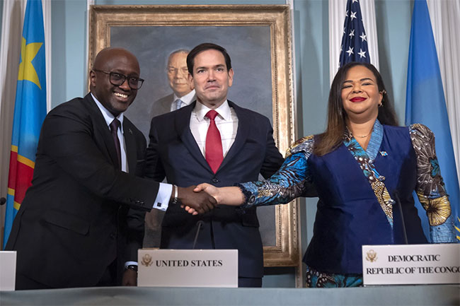 Congo and Rwanda sign a US-mediated peace deal aimed at ending decades of bloody conflict