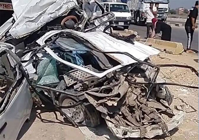 19 killed in road collision in Egypts Nile Delta region