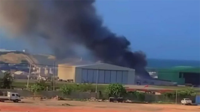 Ugandan military helicopter catches fire in deadly Somalia crash