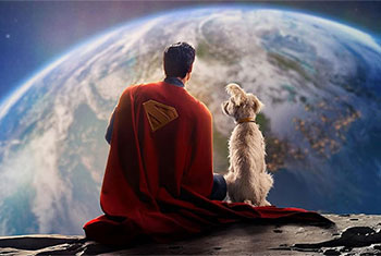 Superman returns to screens with kindness, flying dogs and space battles