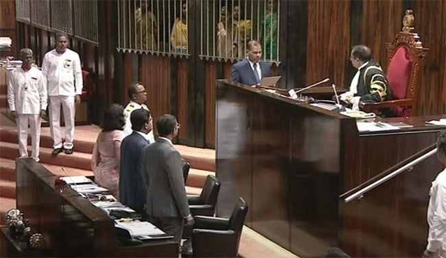 Abdul Wazeeth takes oath as SLMC National List MP