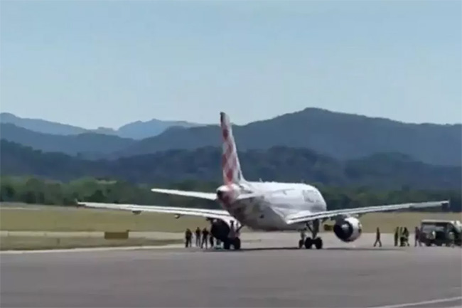 Milan Bergamo Airport tragedy as person sucked into plane engine
