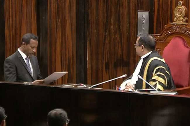 Nishantha Jayaweera takes oath as NPP National List MP