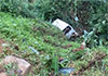 Eight youth seriously injured after van plunges off precipice in Nanu Oya