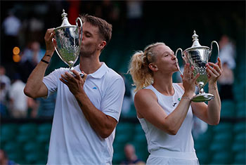 Verbeek and Siniakova win Wimbledon mixed doubles title