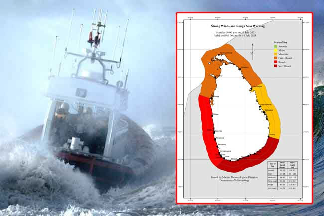 Red warning issued for strong winds and rough seas