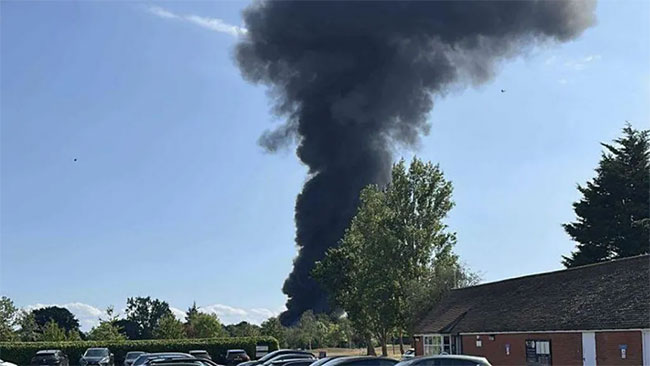 Plane crashes at London Southend Airport