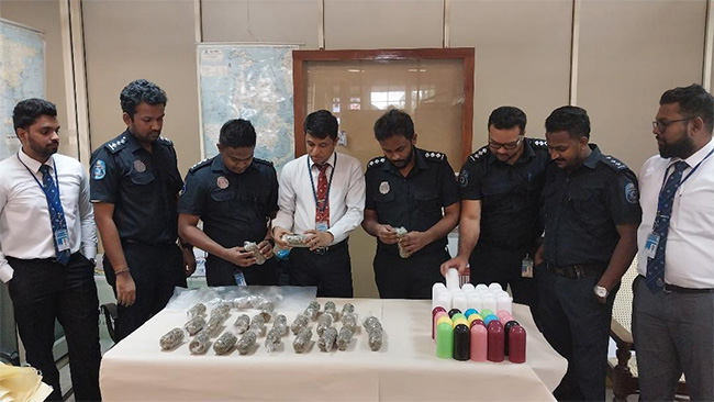 Suspect arrested with Kush cannabis worth over Rs. 30 million at BIA