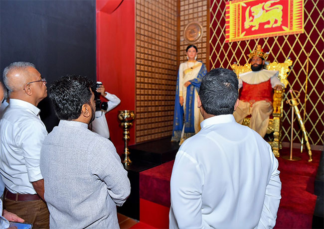 President inaugurates wax museum at historic Ehelepola Walawwa in Kandy