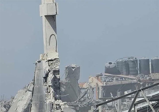 Pope expresses sadness after Israeli strike on Gaza church kills three