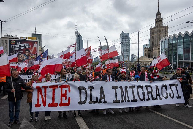 Anti-immigrant rallies staged across Poland