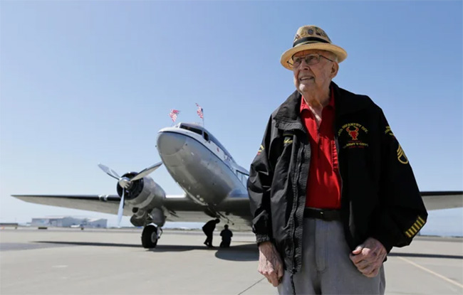 WW2 veteran and TikTok star Papa Jake Larson dies aged 102