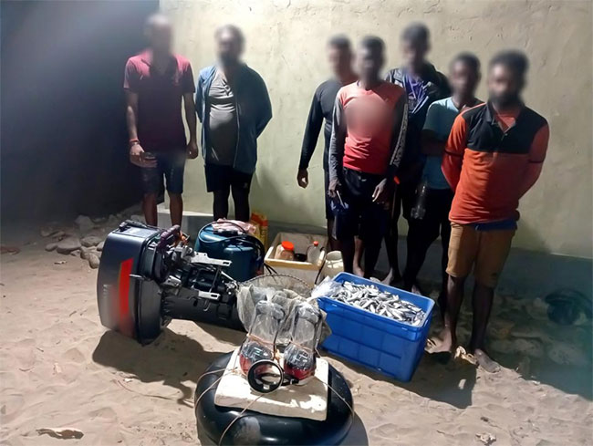 Navy arrests 65 for engaging in illegal fishing activities 