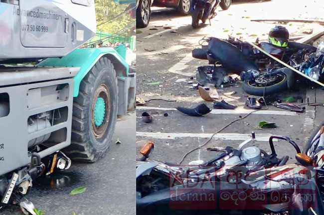 One dead, over 5 injured as crane truck collides with multiple vehicles