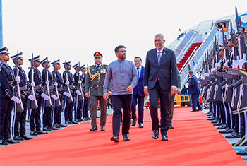 President Anura Kumara lands in Maldives…