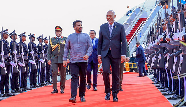 President Anura Kumara begins state visit to Maldives