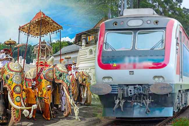 Special train services to Kandy for Esala Perahera