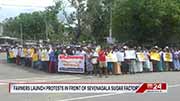 Protests launched as unsold sugarcane harvests trouble farmers (English)