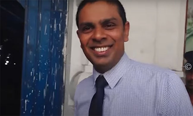 MP Ramanathan Archchuna leaves CID after recording a statement 
