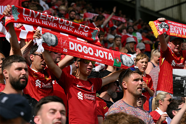 Liverpool remember Diogo Jota before first Anfield game