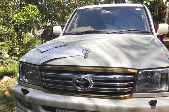 Illegally assembled luxury vehicle seized in Ganemulla