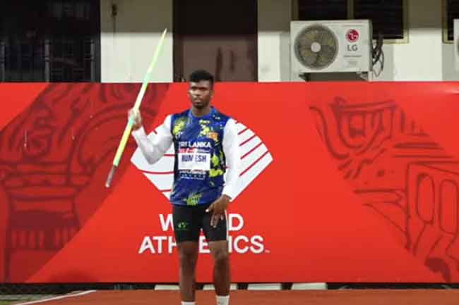 Rumesh Tharanga sets new national record in Javelin Throw
