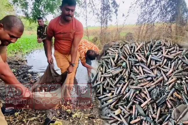 Over 7,000 T-56 ammunition recovered from Getalawa tank 
