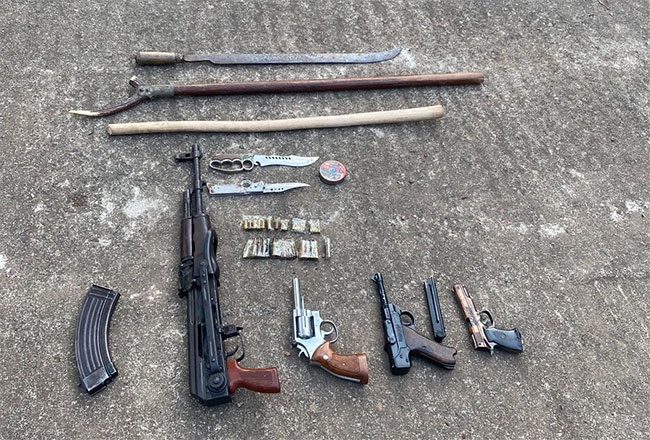 Airport security guard arrested with cache of firearms and ammunition 