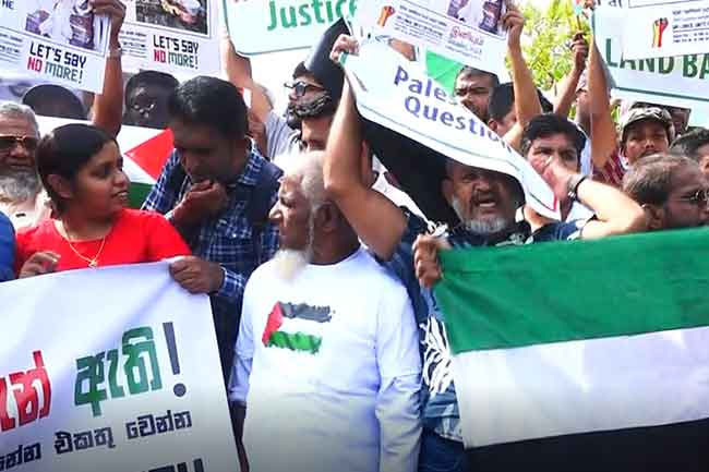 Baseline Road blocked due to protest march 