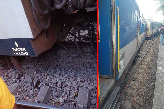 Galu Kumari train derails near Ginthota station