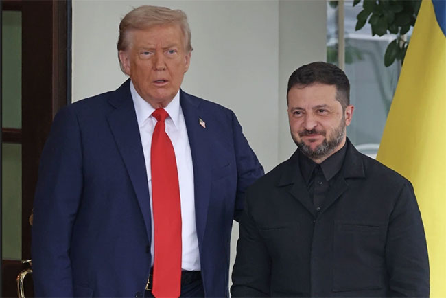 Donald Trump says he is working to arrange meeting between Putin and Zelensky