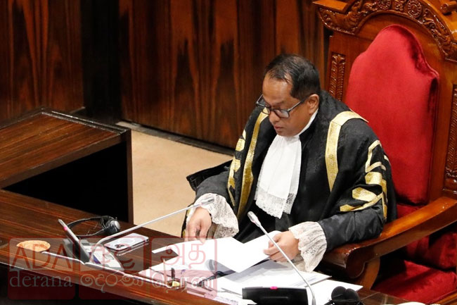 Speaker says decision on no-confidence motion against Deputy Defence Minister will be announced later