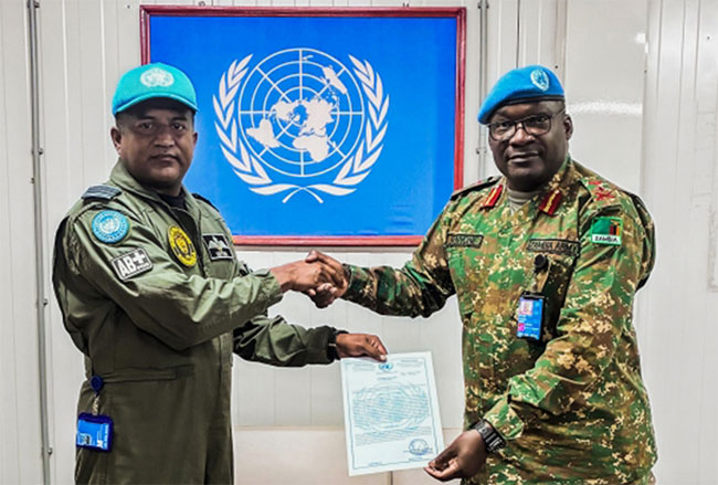 Sri Lanka Aviation Unit honoured for outstanding service in MINUSCA