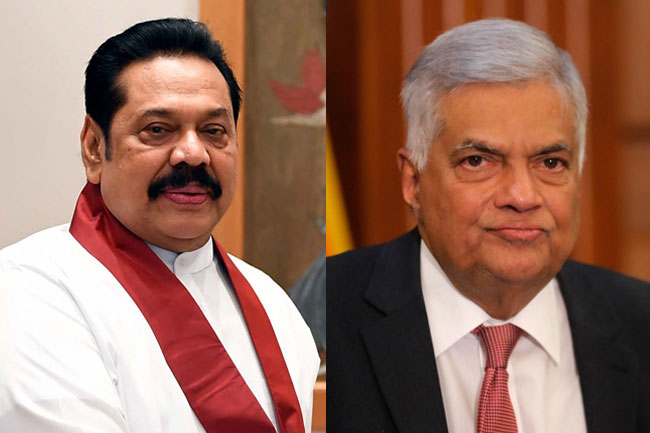 Ex-President Mahinda Rajapaksa visits Ranil in Prison Hospital