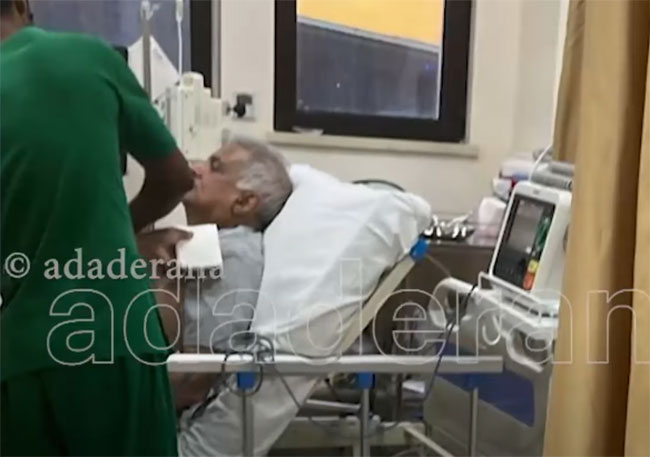 Heightened security for ex-President Ranil at National Hospital