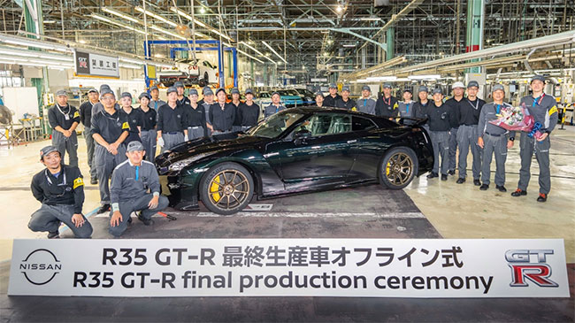 Nissan builds the final R35 GT-R after 18 years of production