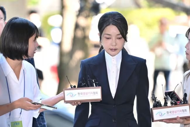 South Korea’s ex-first lady Kim Keon Hee indicted on bribery charges