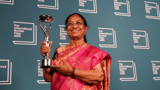 Indias International Booker winner at the centre of a political row