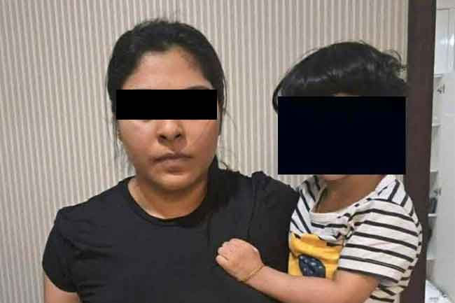 Woman and child nabbed with underworld figures in Indonesia repatriated